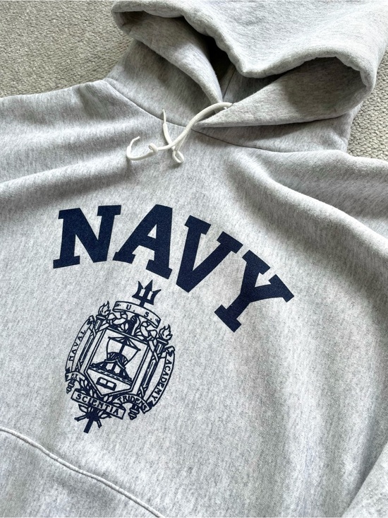 Other - Vintage 80s USNA Naval Academy Hoodie Sweatshirt Reverse Weave XL USA Navy